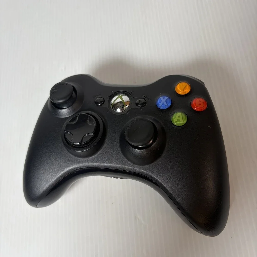 Official Microsoft Xbox 360 Wireless Controller Black Original OEM - C Grade